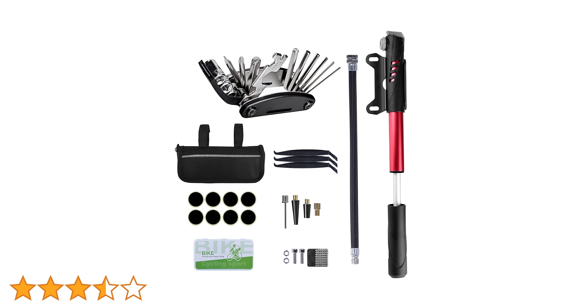 Amazon | 自転車用工具セット パンク修理キット16イン1 Oziral 多機能